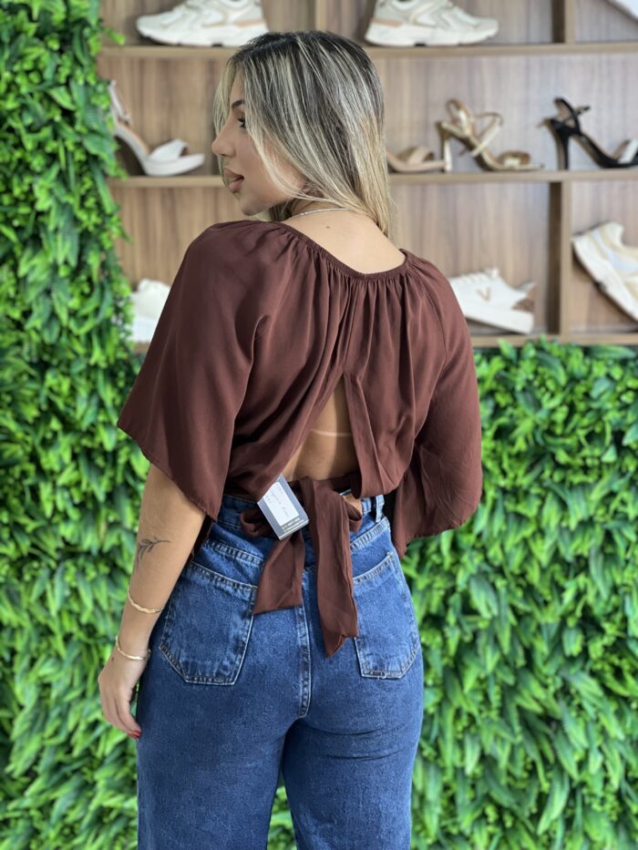 cropped ciganinha fran marrom cropped ciganinha fran marrom