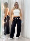 calca pantalona jogger yas preto