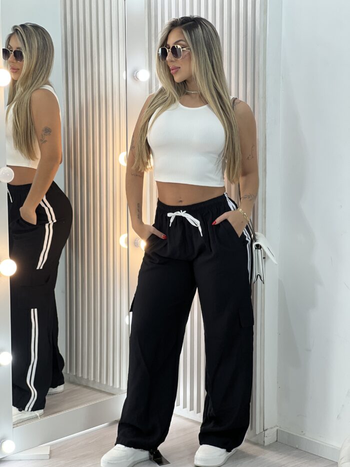 calca pantalona jogger yas preto calca pantalona jogger yas preto