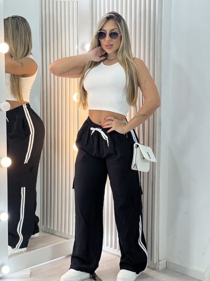 calca pantalona jogger yas preto calca pantalona jogger yas preto