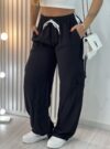 calca pantalona jogger yas preto