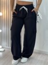 calca pantalona jogger yas preto