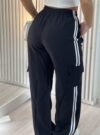 calca pantalona jogger yas preto