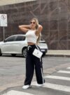 calca pantalona jogger yas preto