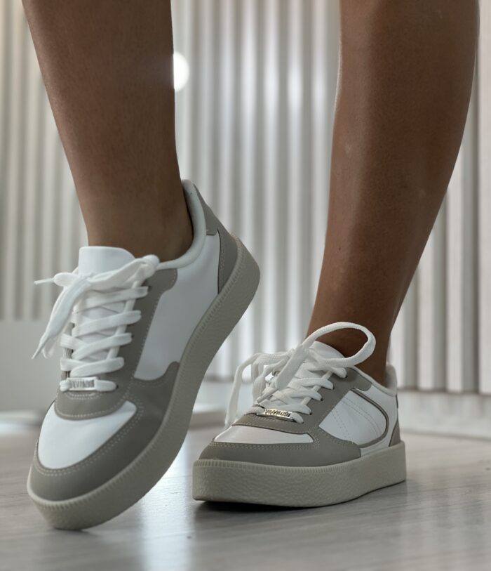 tenis nobuck lisboa branco cinza vizzano 1444 110