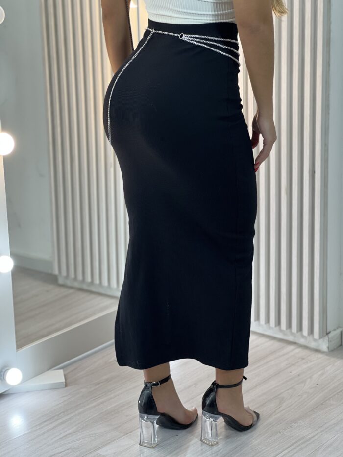 saia midi petra preto saia midi petra preto