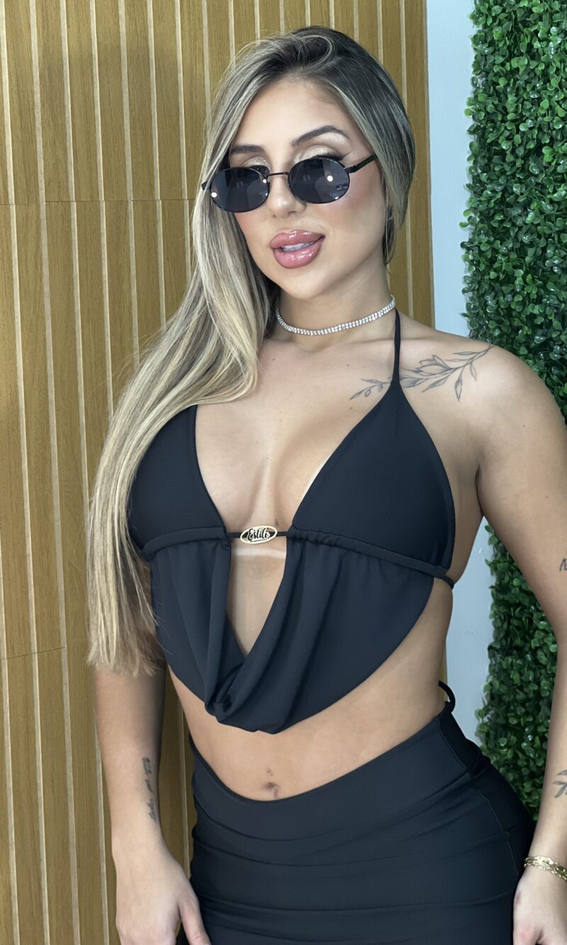 cropped blogueirinha preto