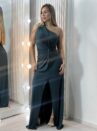 vestido longo esmeralda verde