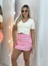 saia cargo com short lory rosa