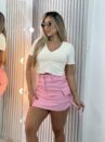 saia cargo com short lory rosa