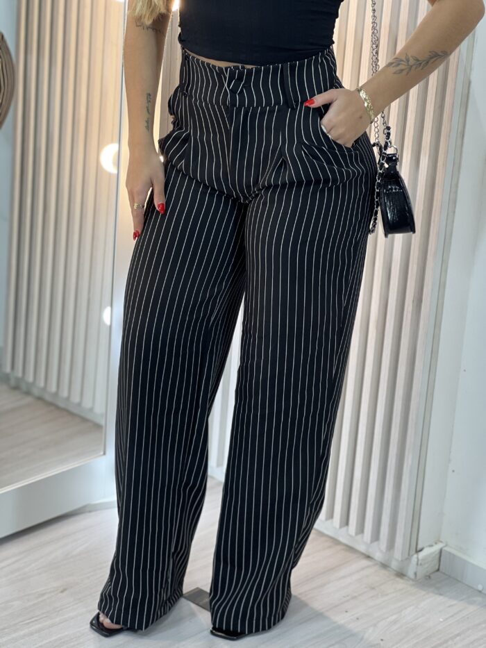 calca norma risca de giz preto calca norma risca de giz preto