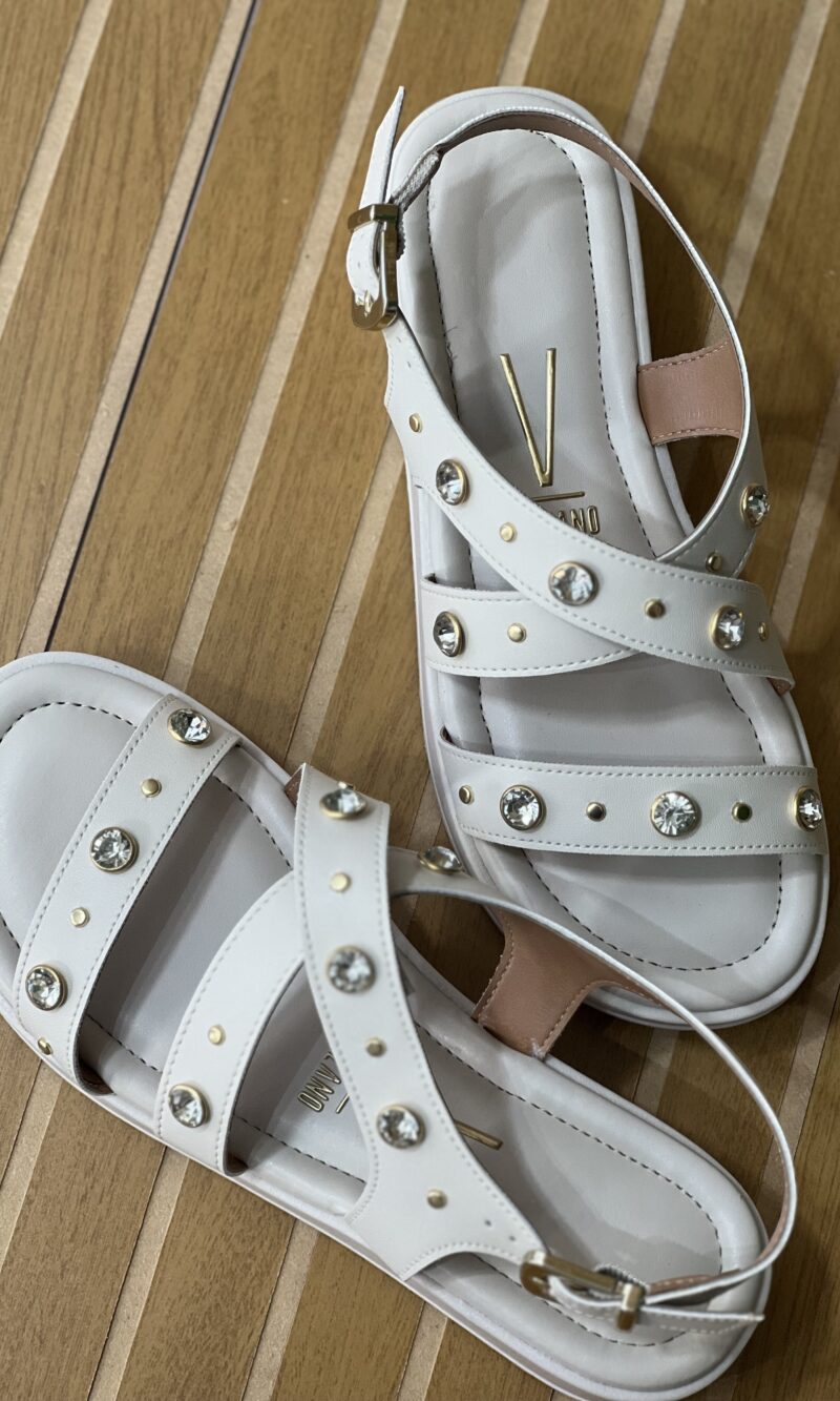 sandalia transpassada off white vizzano 6492 330 sandalia transpassada off white vizzano 6492 330