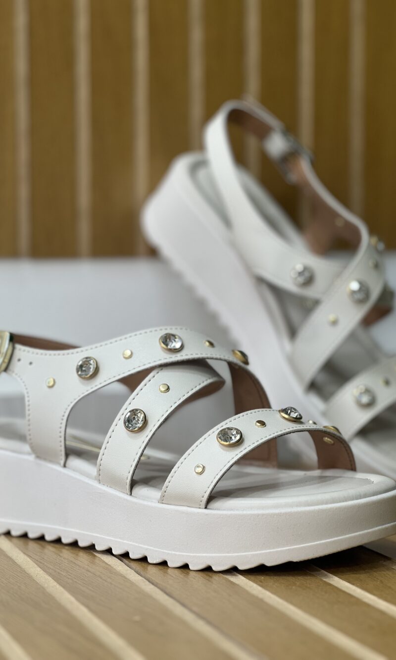 sandalia transpassada off white vizzano 6492 330