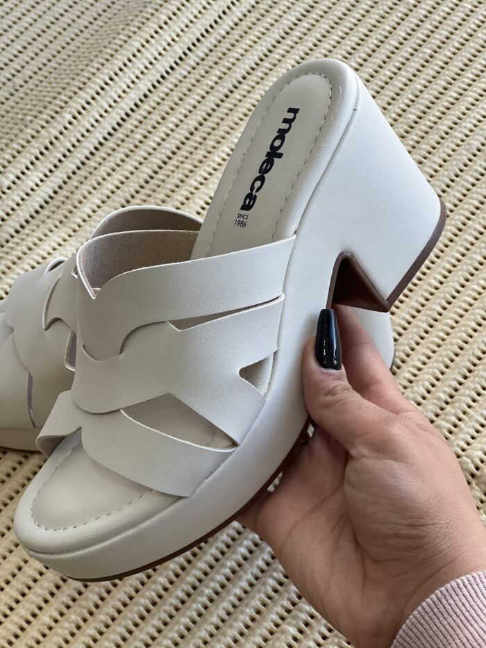 tamanco turim off white moleca 5549 109 tamanco turim off white moleca 5549 109