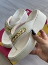 chinelo tamanco napa pele off white moleca 5503 117