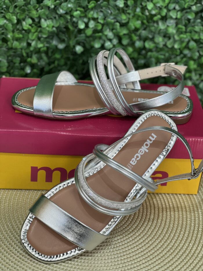 rasteira brilho italia prata moleca 5435 554 rasteira brilho italia prata moleca 5435 554