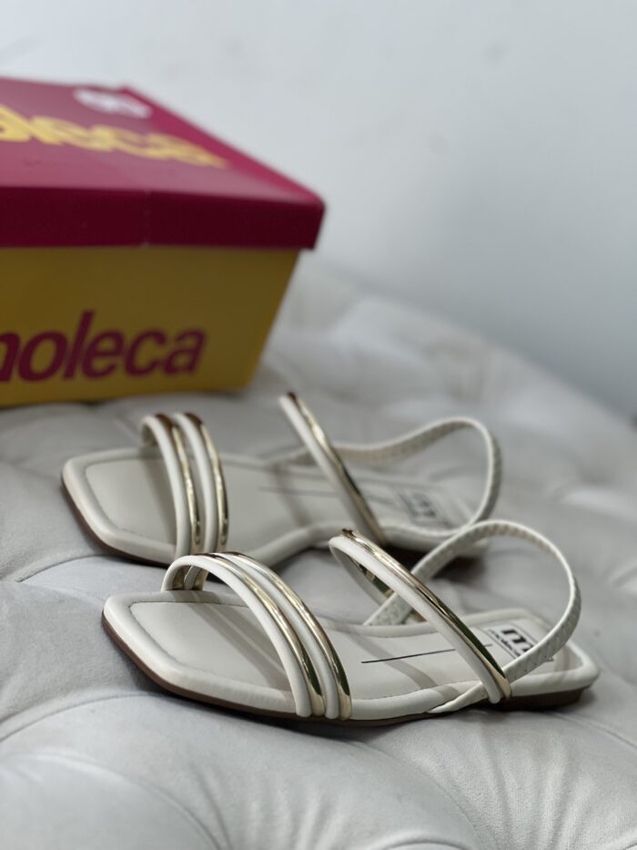 rasteira glamour off white moleca 5462 111