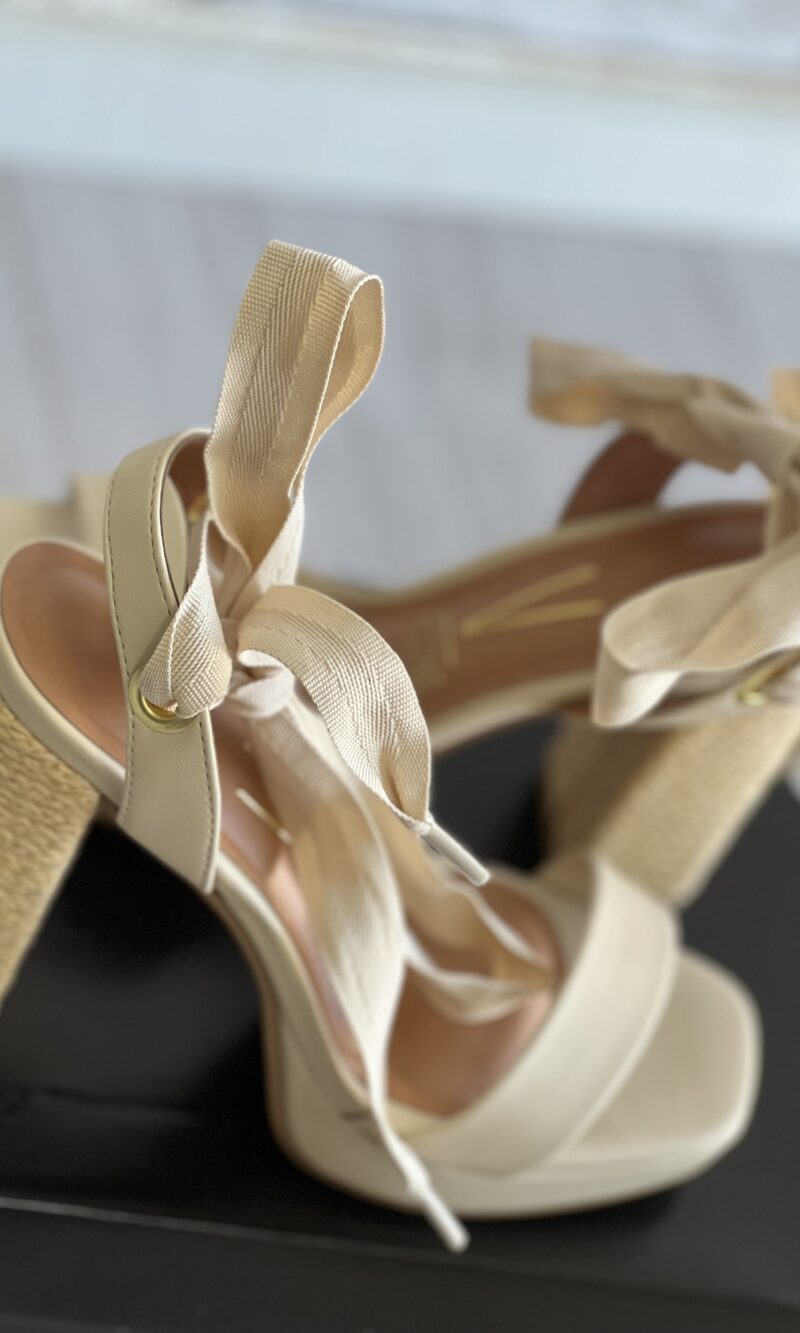 sandalia bordado creme natural vizzano 6551 301