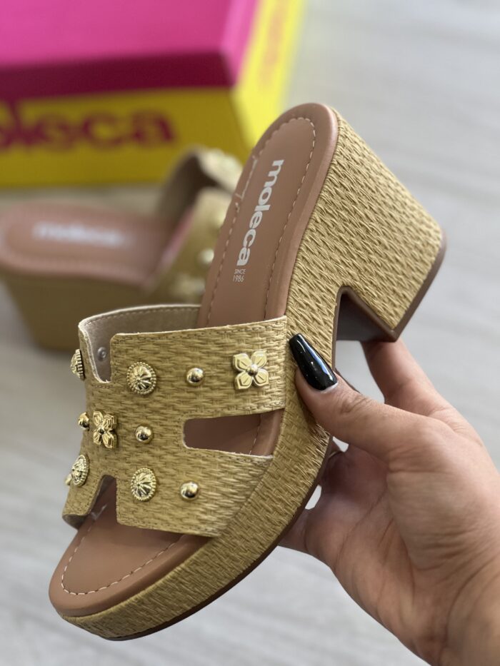 sandalia bordado creme natural vizzano 6551 301