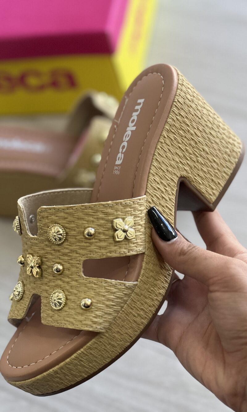 sandalia bordado creme natural vizzano 6551 301