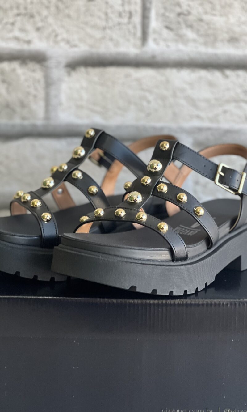 sandalia tachinhas preto vizzano 6499 110