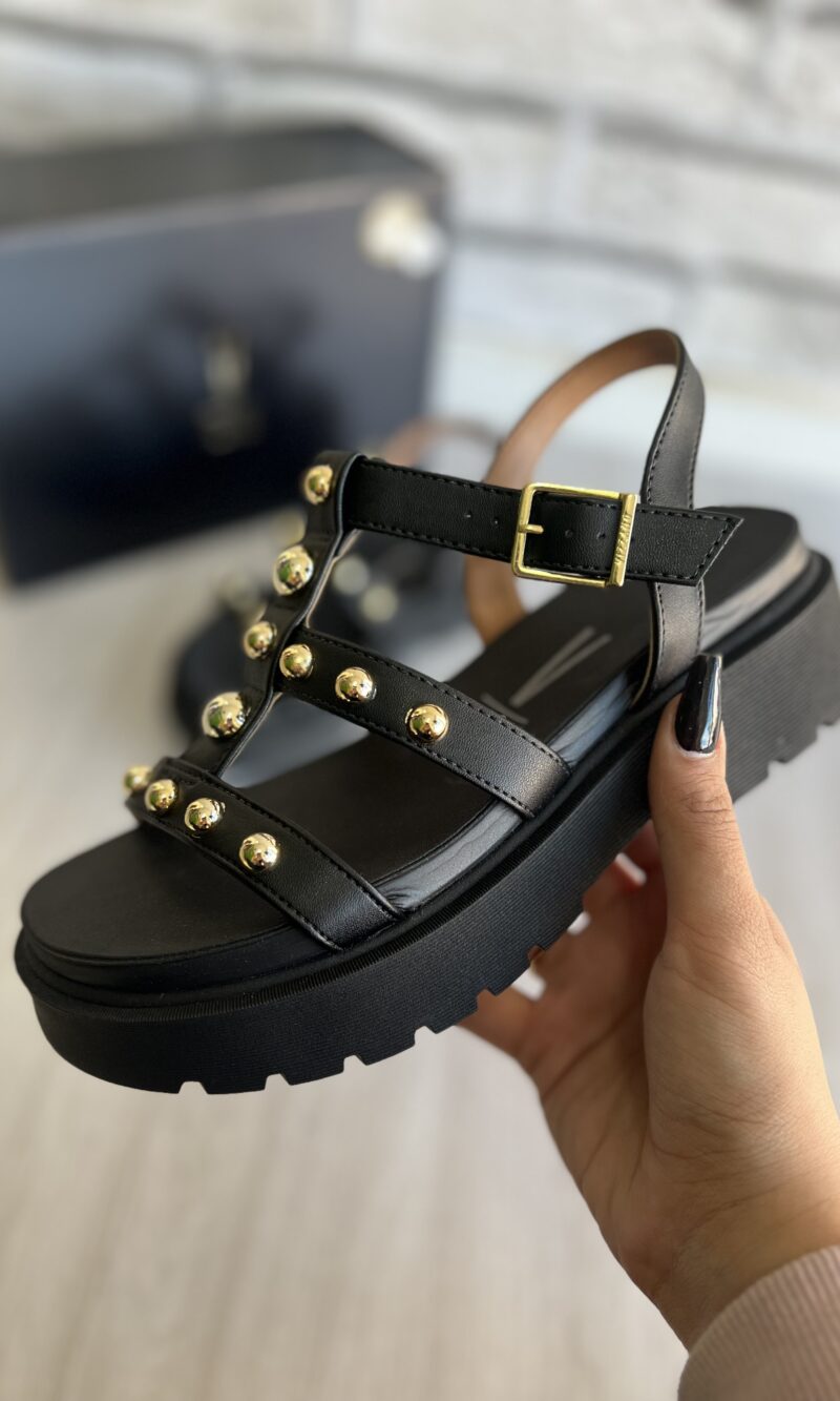 sandalia tachinhas preto vizzano 6499 110
