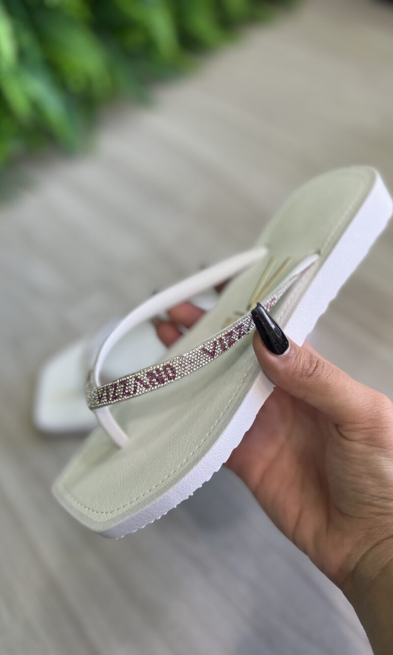 chinelo manta brilho branco vizzano 6531 105