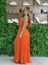 vestido longo julia laranja