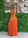 vestido longo julia laranja