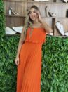vestido longo julia laranja