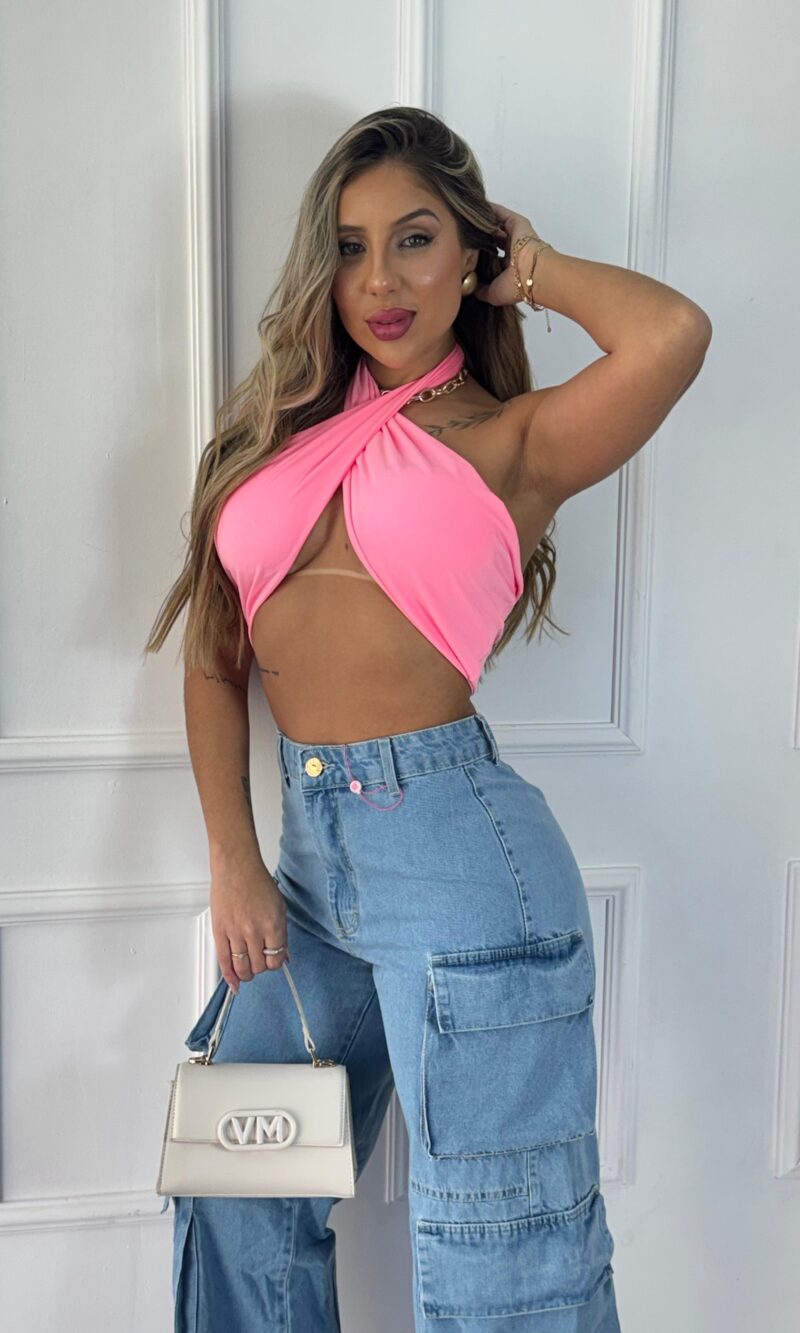 calca jeans wide leg cargo pietra 23 graus calca jeans wide leg cargo pietra 23 graus