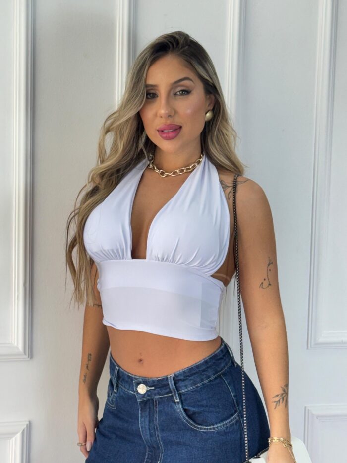 cropped bianca branco cropped bianca branco