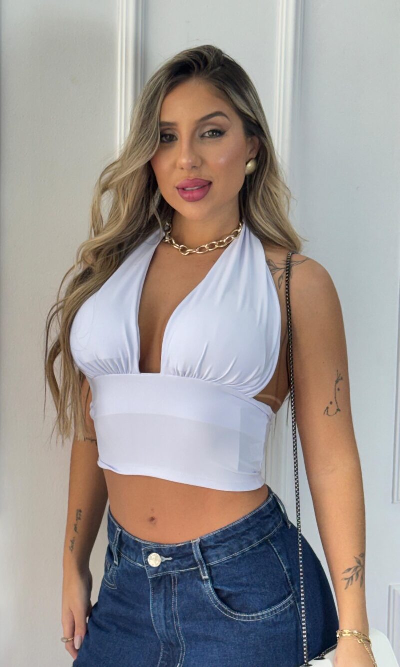 cropped bianca branco