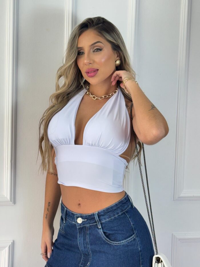 cropped bianca branco cropped bianca branco