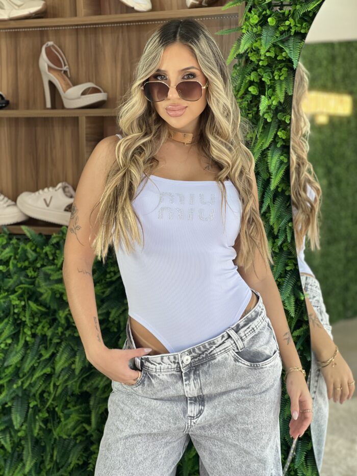 body miu miu branco