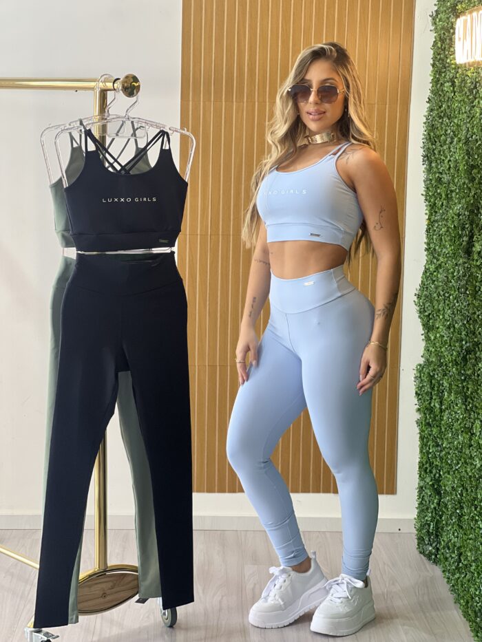 conjunto legging luxxo azul bb conjunto legging luxxo azul bb