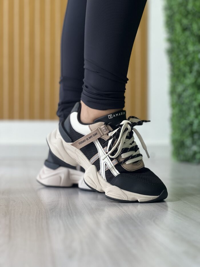 tenis dupla sport preto bege ramarim 25 90206 tenis dupla sport preto bege ramarim 25 90206