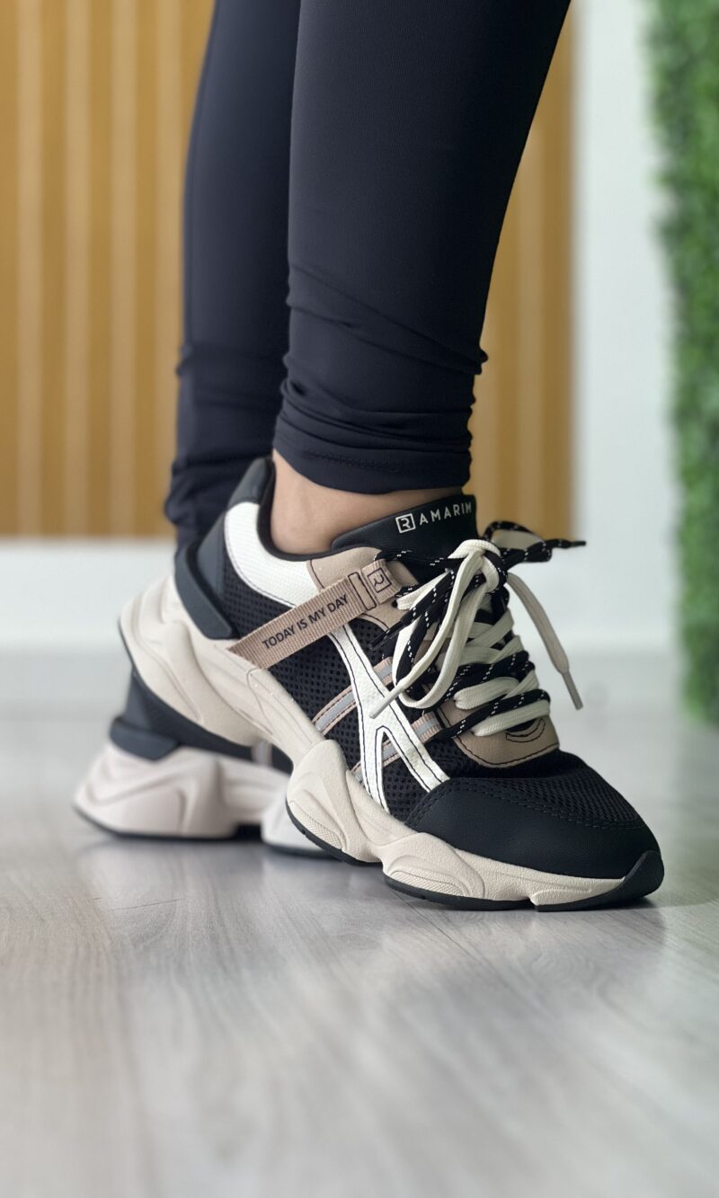 tenis dupla sport preto bege ramarim 25 90206 tenis dupla sport preto bege ramarim 25 90206