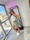 saia jeans cargo estela verde