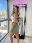 saia jeans cargo estela verde