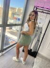 saia jeans cargo estela verde