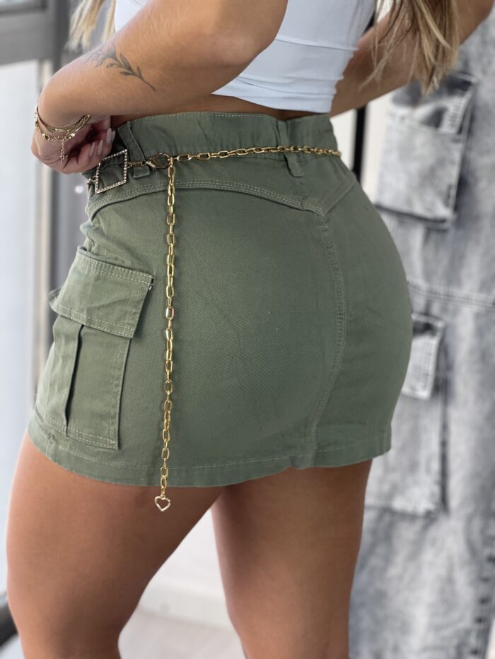 saia jeans cargo estela verde saia jeans cargo estela verde