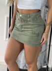 saia jeans cargo estela verde