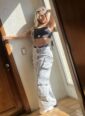 conjunto hot pants ester preto