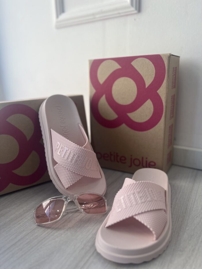 rasteira chinelo rosa petite jolie pj6812ii