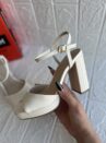 sandalia meia pata off white ramarim 25 57201