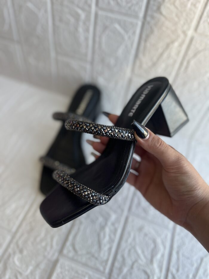 tamanco brilhos preto via marte 171 027 01 tamanco brilhos preto via marte 171 027 01