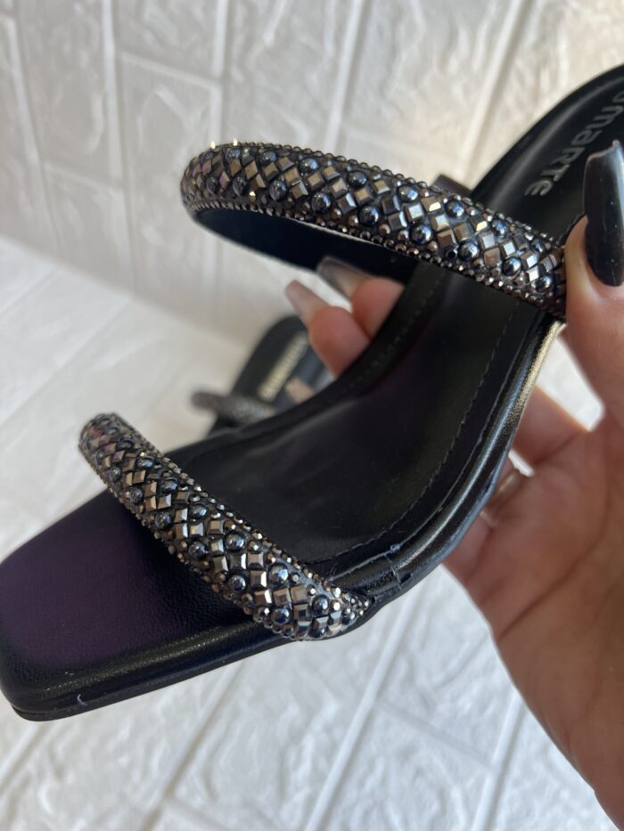 tamanco brilhos preto via marte 171 027 01 tamanco brilhos preto via marte 171 027 01