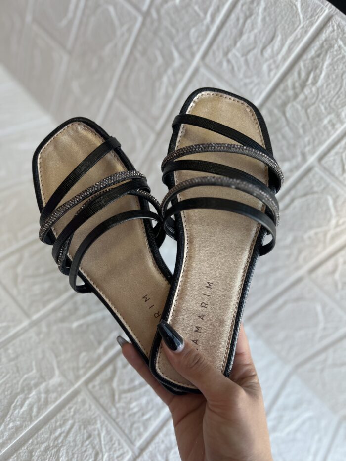 rasteira linho turquia preto ramarim 25 21201 rasteira linho turquia preto ramarim 25 21201