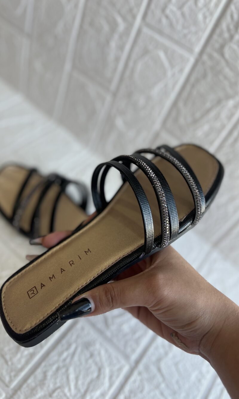 rasteira linho turquia preto ramarim 25 21201